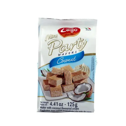 [101662] Lago Mini Party Wafer Coconut 125grm