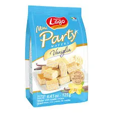 [101663] Lago Mini Party Wafer Vanilla 125grm