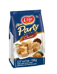 [101665] Gastone Lago Mini Party Cacao Wafer With Cocoa Cream 125g