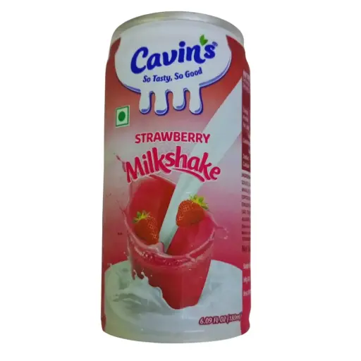 [101769] Cavin's Milkshake Strawberry Can 180ML