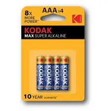 [101798] Kodak Zinc Super Heavy Duty Batteries Pack AAA  2NOS