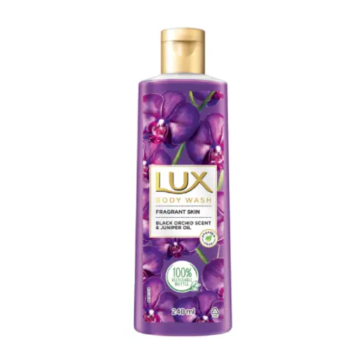 [101812] Lux Body Wash Fragrant Skin - Black Orchid Scent & Juniper Oil 240ML