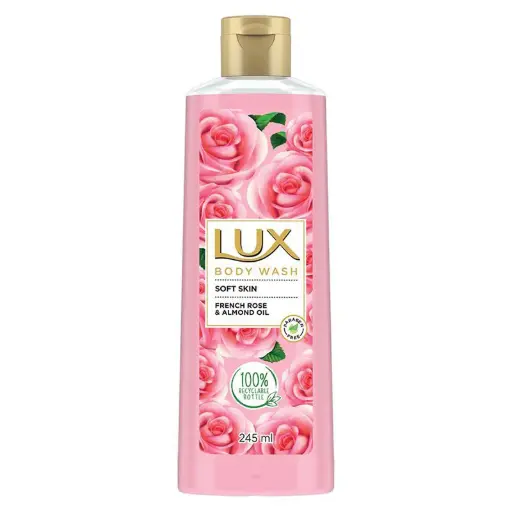 [101813] Lux Body Wash Soft Skin - French Rose & Almond Oil 240ML