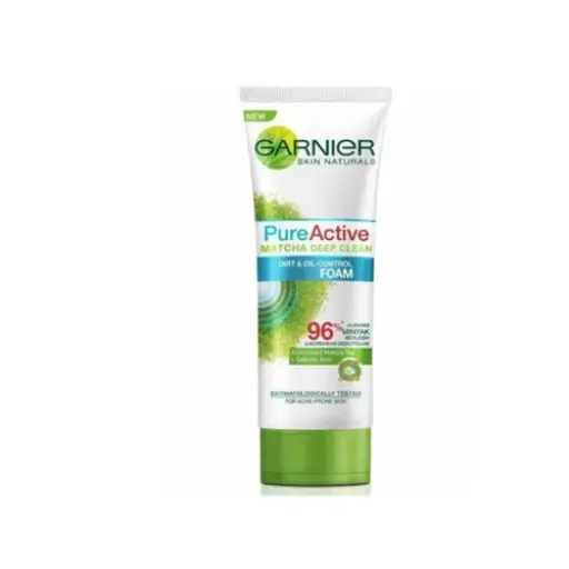 [101987] Garnier Pure Active Matcha Deep Clean - Dirth & Oil Control Foam 100ml