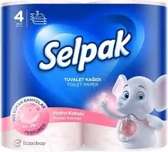 [102444] Selpak Toilet Paper Perfume Powder Scented 3ply 4Rolls