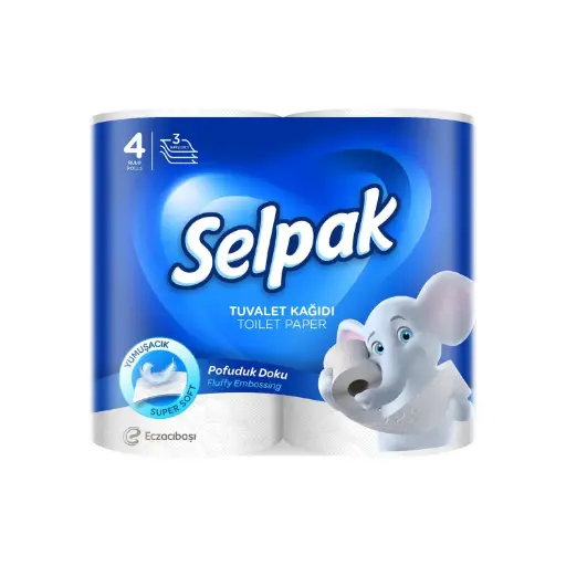 [102445] Selpak Toilet Paper Extra 3ply 4 Roll