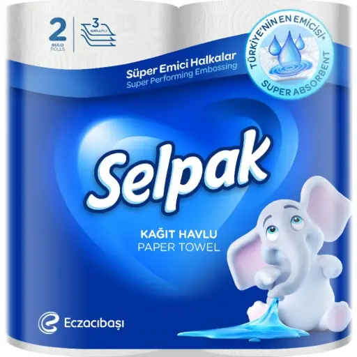 [102446] Selpak Paper Towel Super Absorbent 2 Roll
