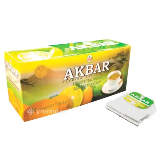 [102762] Akbar Green Tea With Lemon 25 x 1.5g