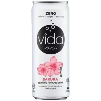 [102850] Vida Zero Sakura Sparkling Drink 325 ml