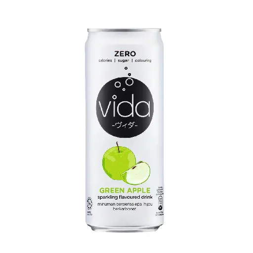 [102851] Vida Zero Green Apple Sparkling Drink 325 ml