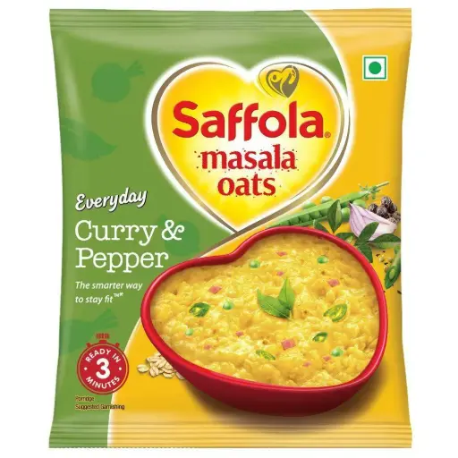 [102852] Saffola Masala Oats Curry & Pepper 38 Gm
