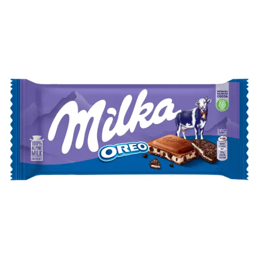 [102906] Milka Chocolate With Oreo Cookies 100g