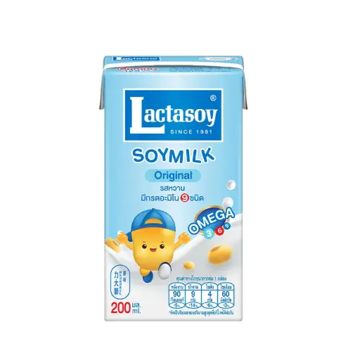 [102964] Lactasoy UHT Soymilk Plain Sweetened 200ml