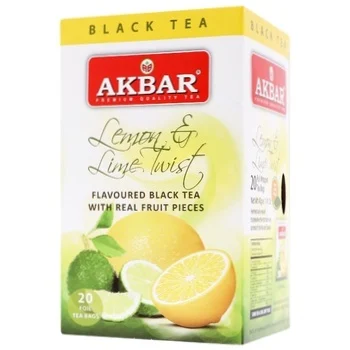 [103074] Akbar Lemon & Lime Twist 20 x 2g