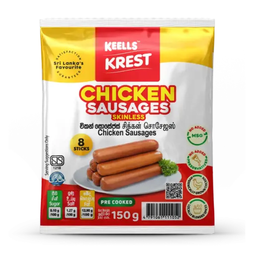 [103084] Keells Krest Chicken Sausages Skinless 250 Gm Pkt