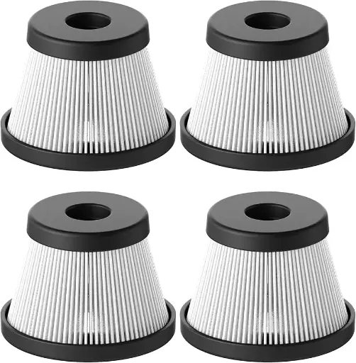 [104613] HOTO 4 Pcs HEPA Replacement Filter Pack for Compress Air Capsule 