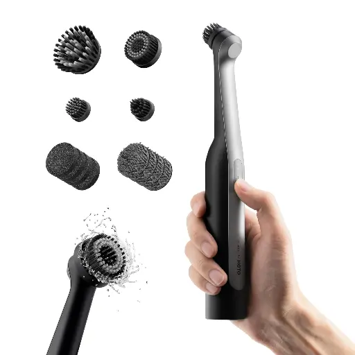 [104687] HOTO Wand Cordless Spin Scrubber Ultimate 12-Piece Kit