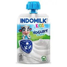 [104762] Indomilk Kids Yoghurt Pouch Original 70g 
