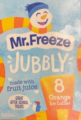 [104988] Jubbly Orange Ice Lollies - 8pk 8x62ml