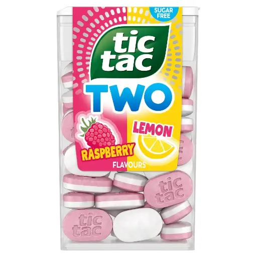 [105043] Tic Tac Two Raspberry & Lemon - 38g