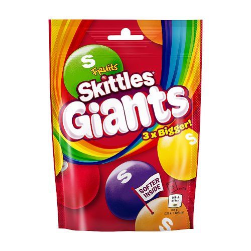 [105070] Skittles Giants Vegan Chewy Fruit - 132g