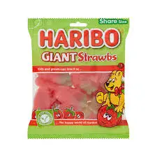 [105077] Haribo Giant Strawbs Share Size - 175g