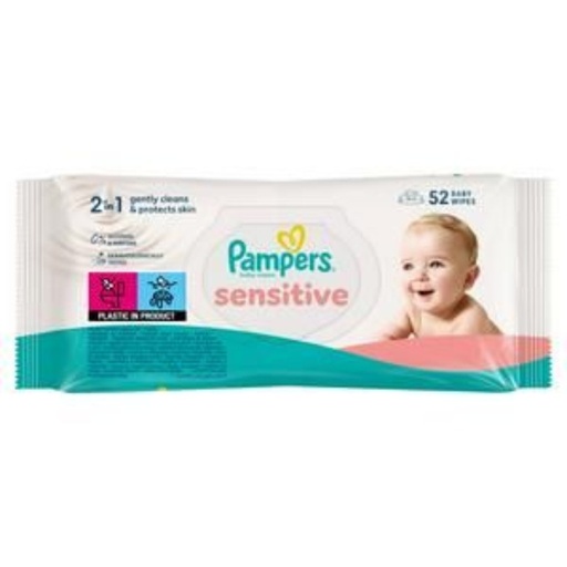 [105522] Pampers Sensitive Baby Wipes - 52s
