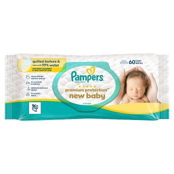 [105525] Pampers Total Care Aqua Baby Wipes - 60s