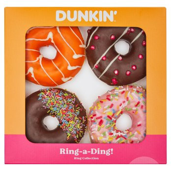 Dunkin' Filled Ring Donuts 4 Pack - 288g