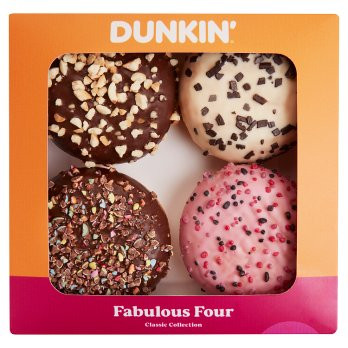 Dunkin' Premium Shells Donuts 4 Pack - 332g