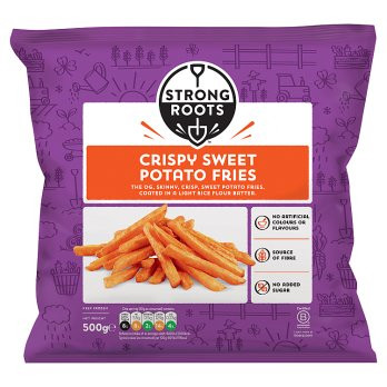 Strong Roots Crispy Sweet Potato Fries - 500g